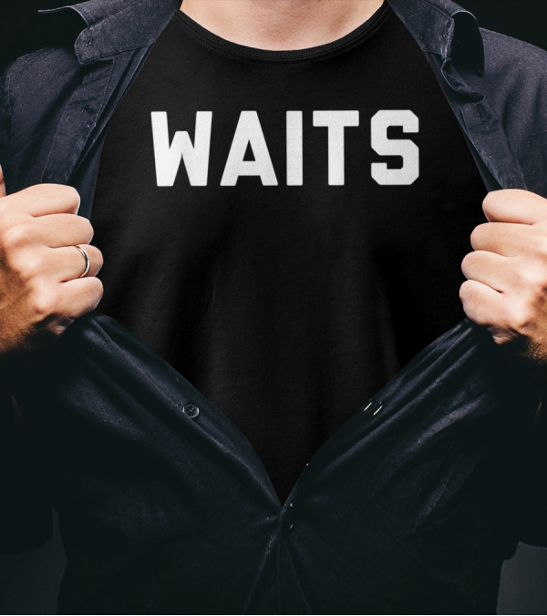 Waits Multiple Colors Text T-Shirt
