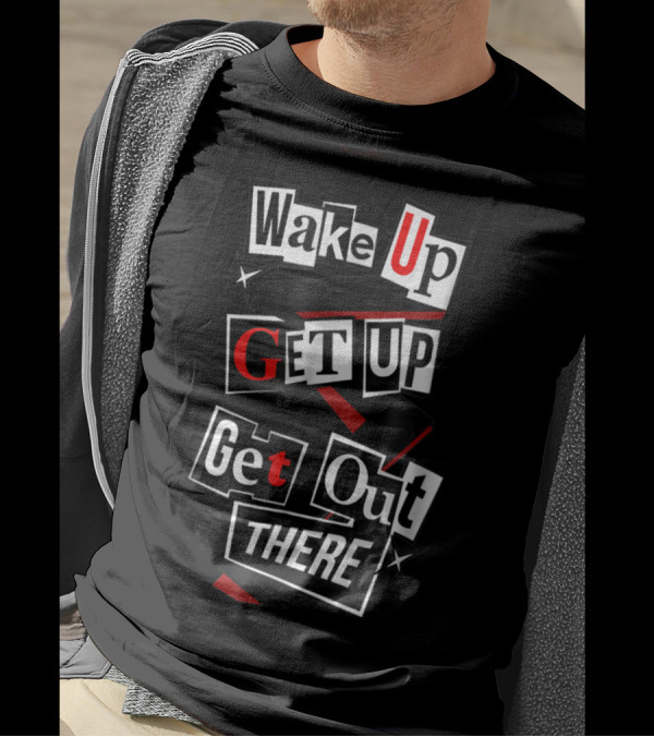 Wake Up Get Up Get Out There Persona 5 Phantom Thieves Aesthetic T-Shirt