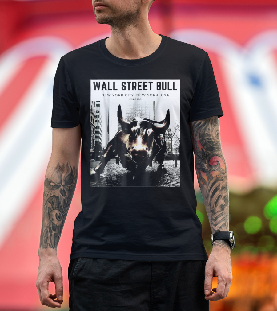 Wall Street Bull New York City EST-1986 T-Shirt