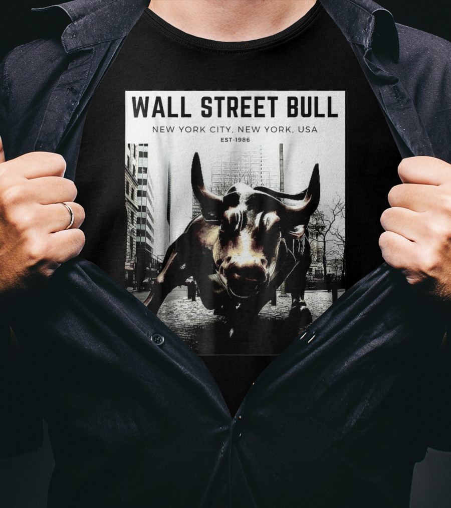 Wall Street Bull New York City EST-1986 T-Shirt