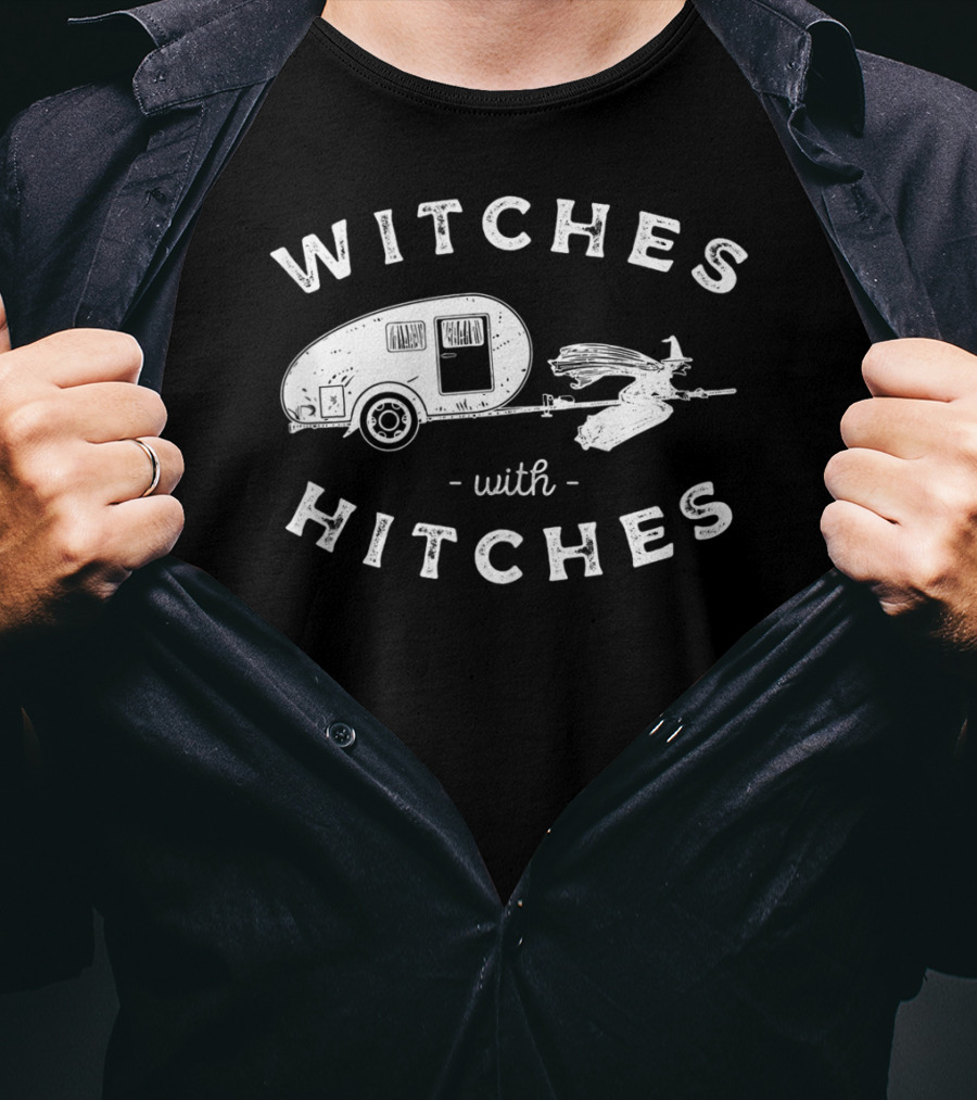 Witches With Hitches Halloween Witches Glamping Glamper T-Shirt