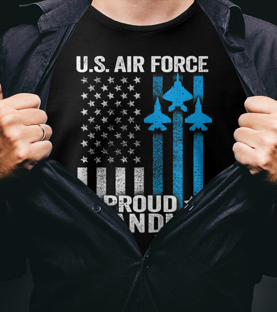 U.S. Air Force Proud Grandma Stars And Jets USAF T-Shirt