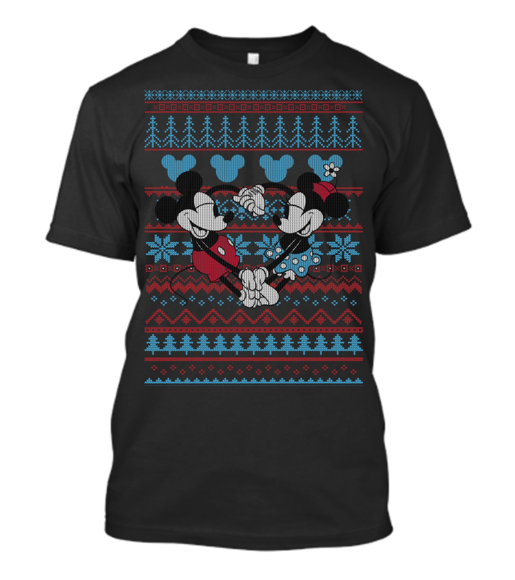Disney Mickey And Minnie Mouse Festive T-Shirt