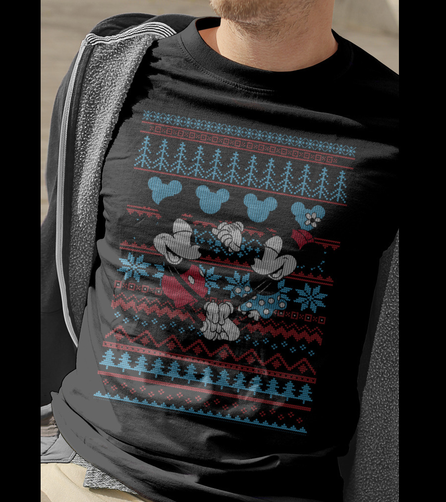 Disney Mickey And Minnie Mouse Festive T-Shirt