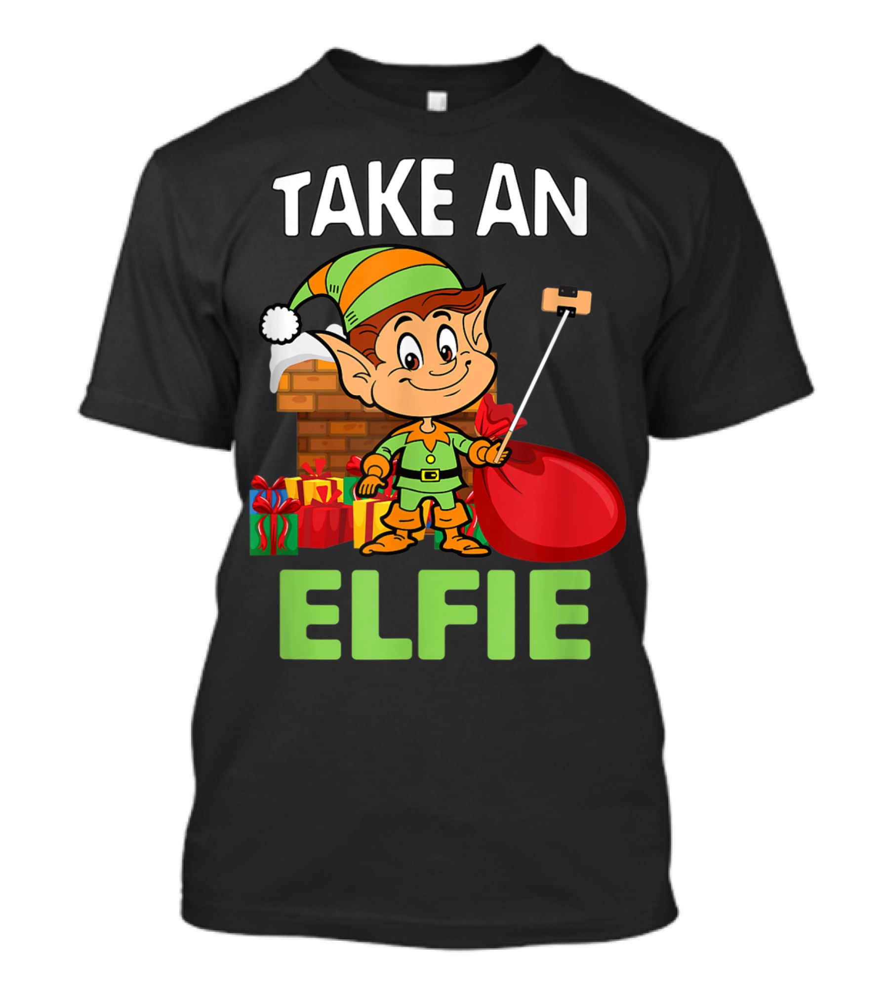 Take An Elfie Elf Family Christmas Holiday T-Shirt