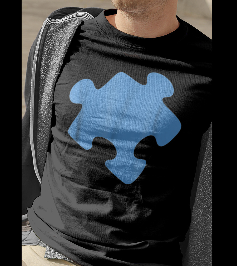 Blue Jigsaw Puzzle Piece T-Shirt