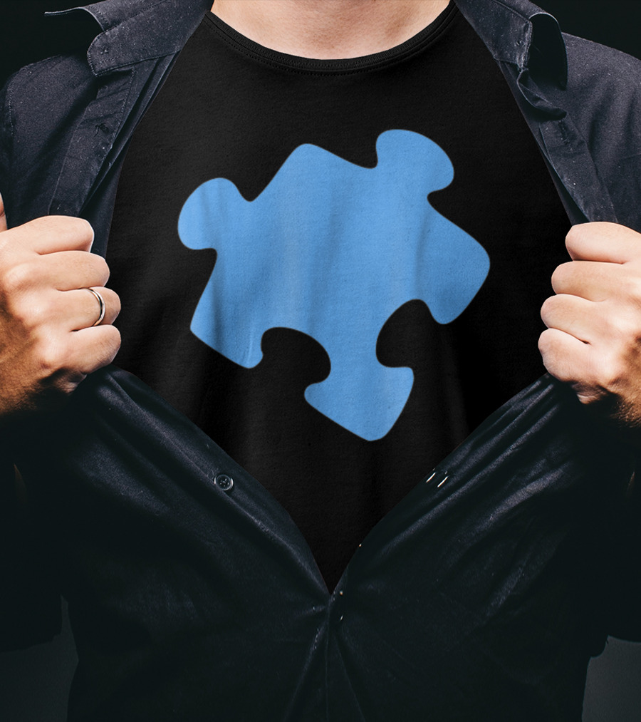 Blue Jigsaw Puzzle Piece T-Shirt
