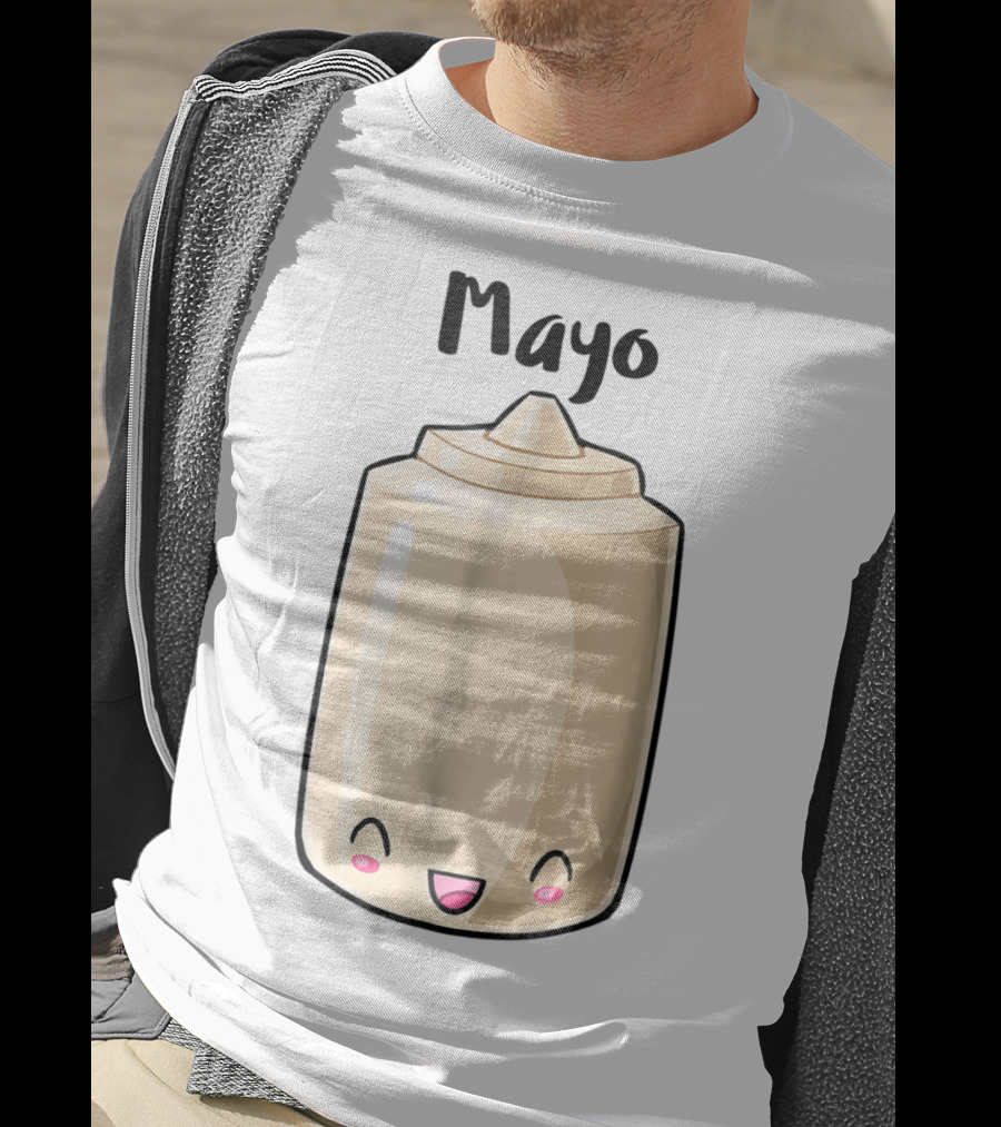 Kawaii Mayo Smiling Mayonnaise Bottle T-Shirt