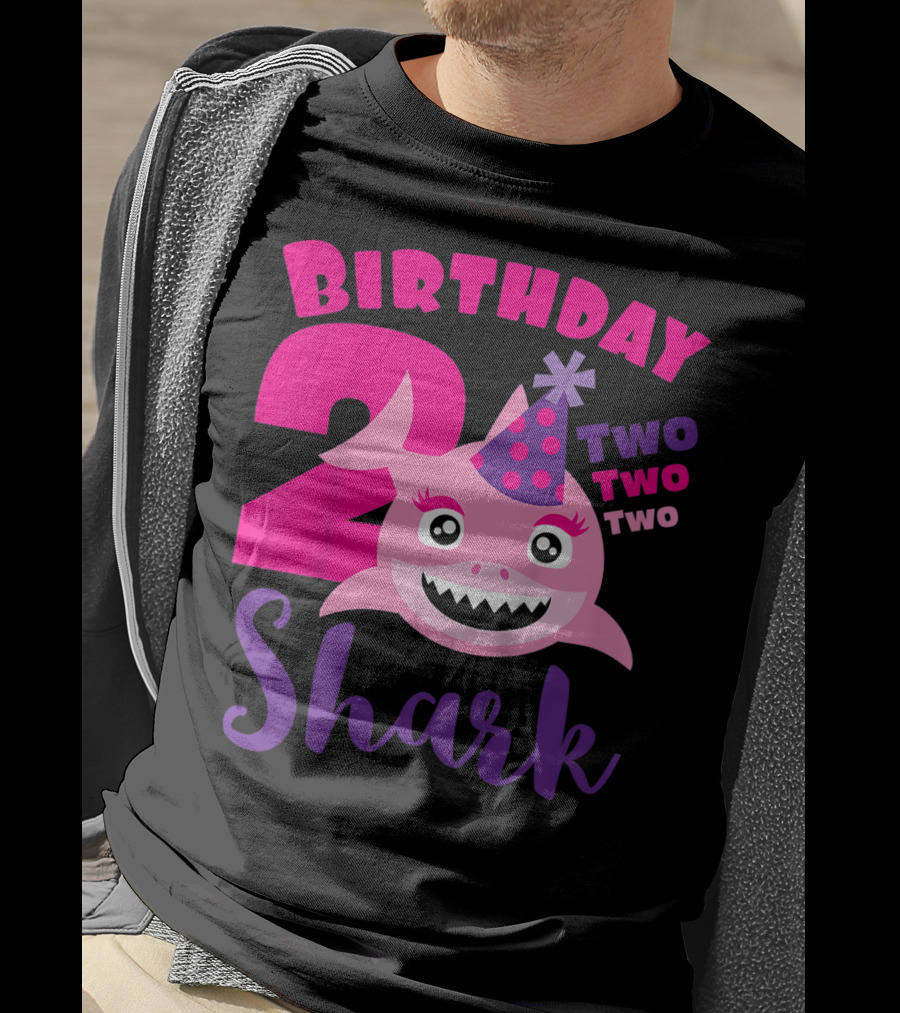 Birthday 2 Shark Two Two Two T-Shirt