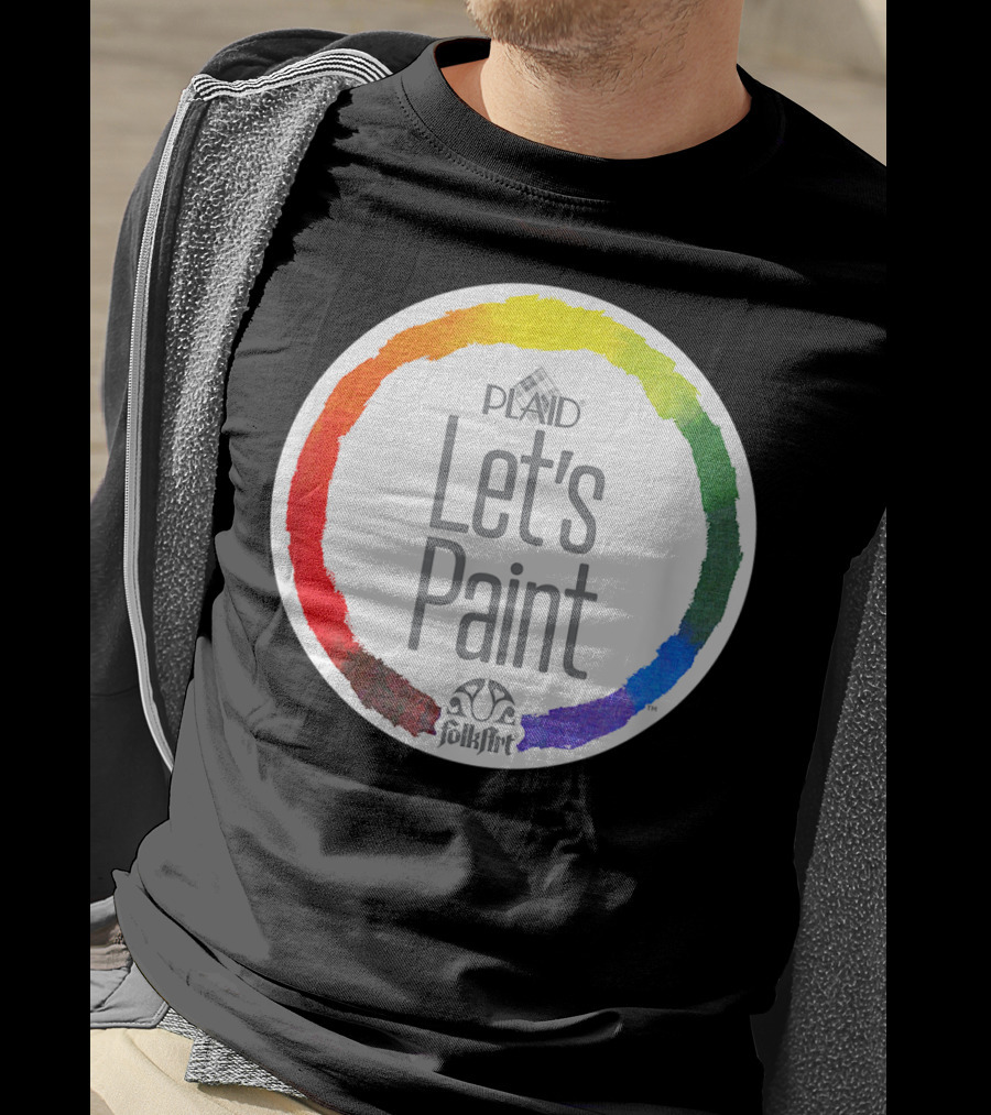 Plaid FolkArt Let's Paint Color Wheel T-Shirt