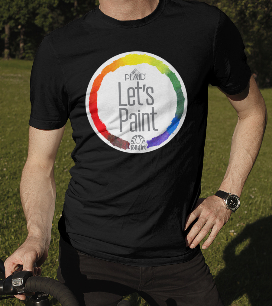 Plaid FolkArt Let's Paint Color Wheel T-Shirt