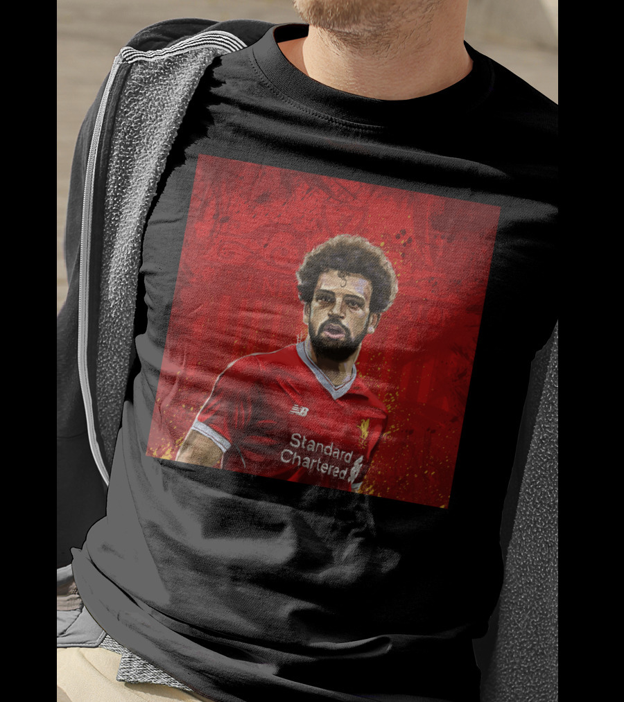 Liverpool Mohamed Salah Standard Chartered Red Jersey T-Shirt