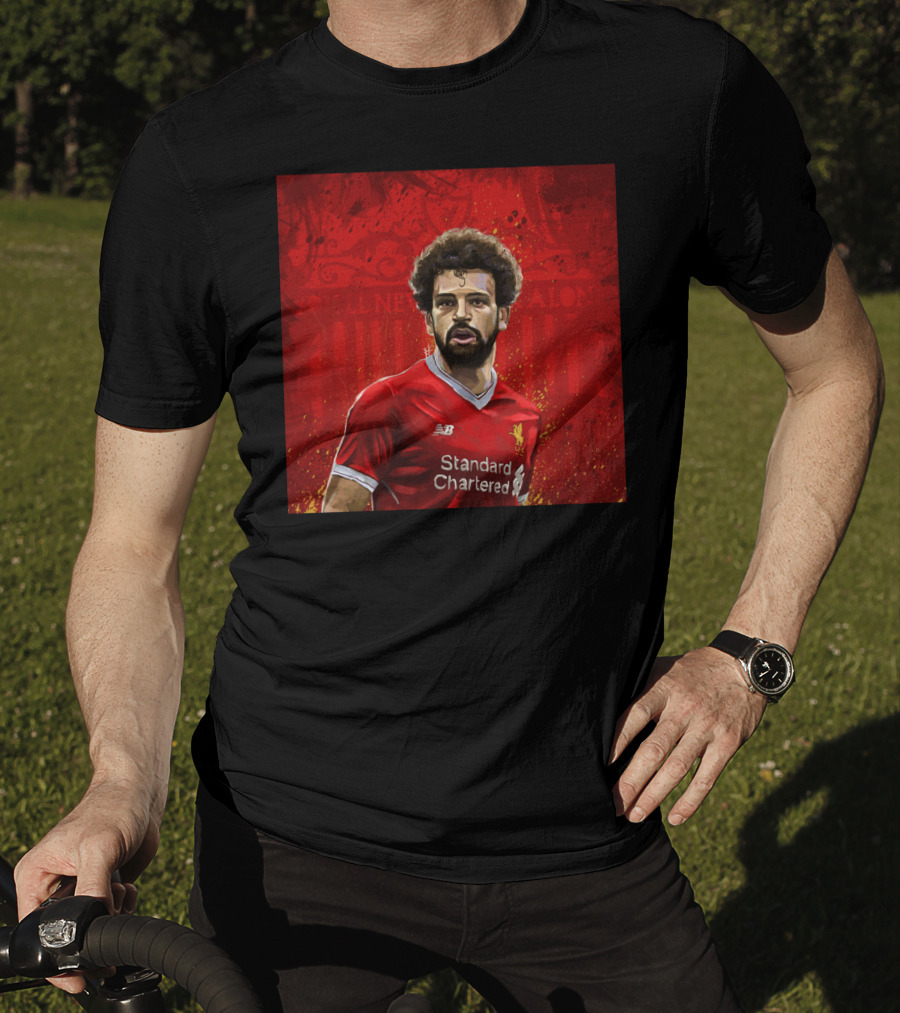 Liverpool Mohamed Salah Standard Chartered Red Jersey T-Shirt