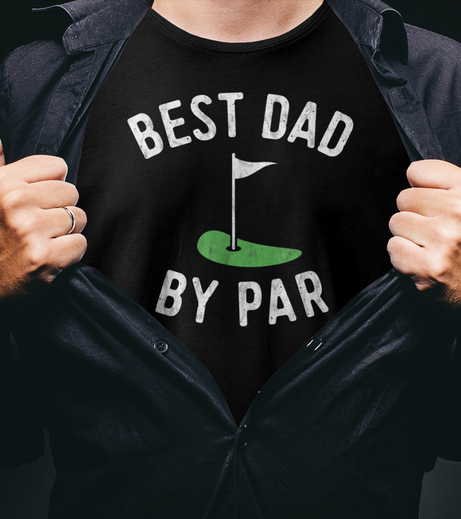 Best Dad By Par Funny Golf Mens T-Shirt