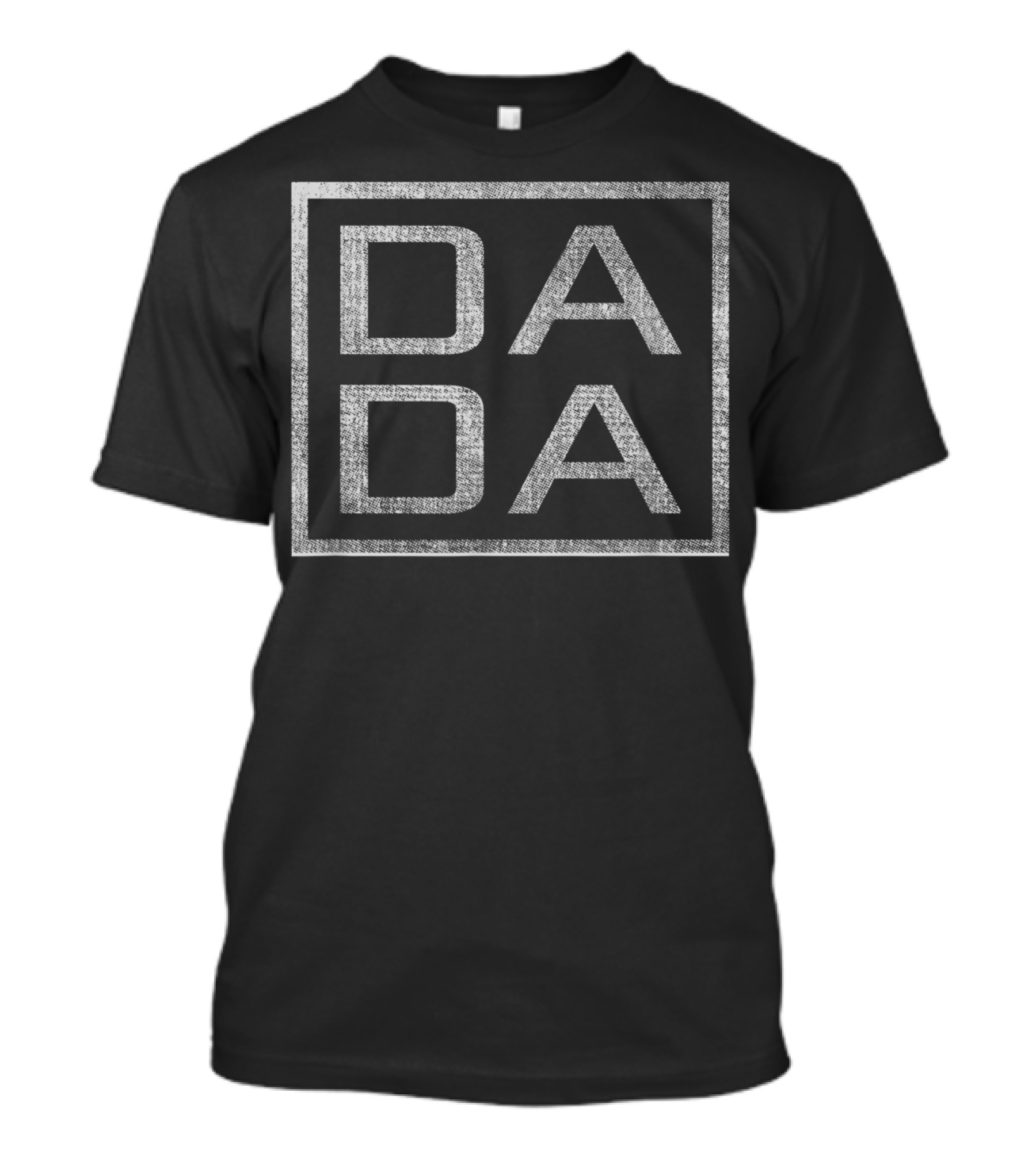 Mens Distressed Dada Funny Father's Day Rectangle T-Shirt