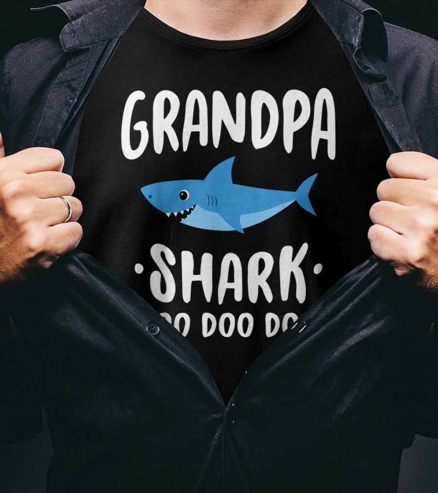 Grandpa Shark Doo Doo Doo T-Shirt