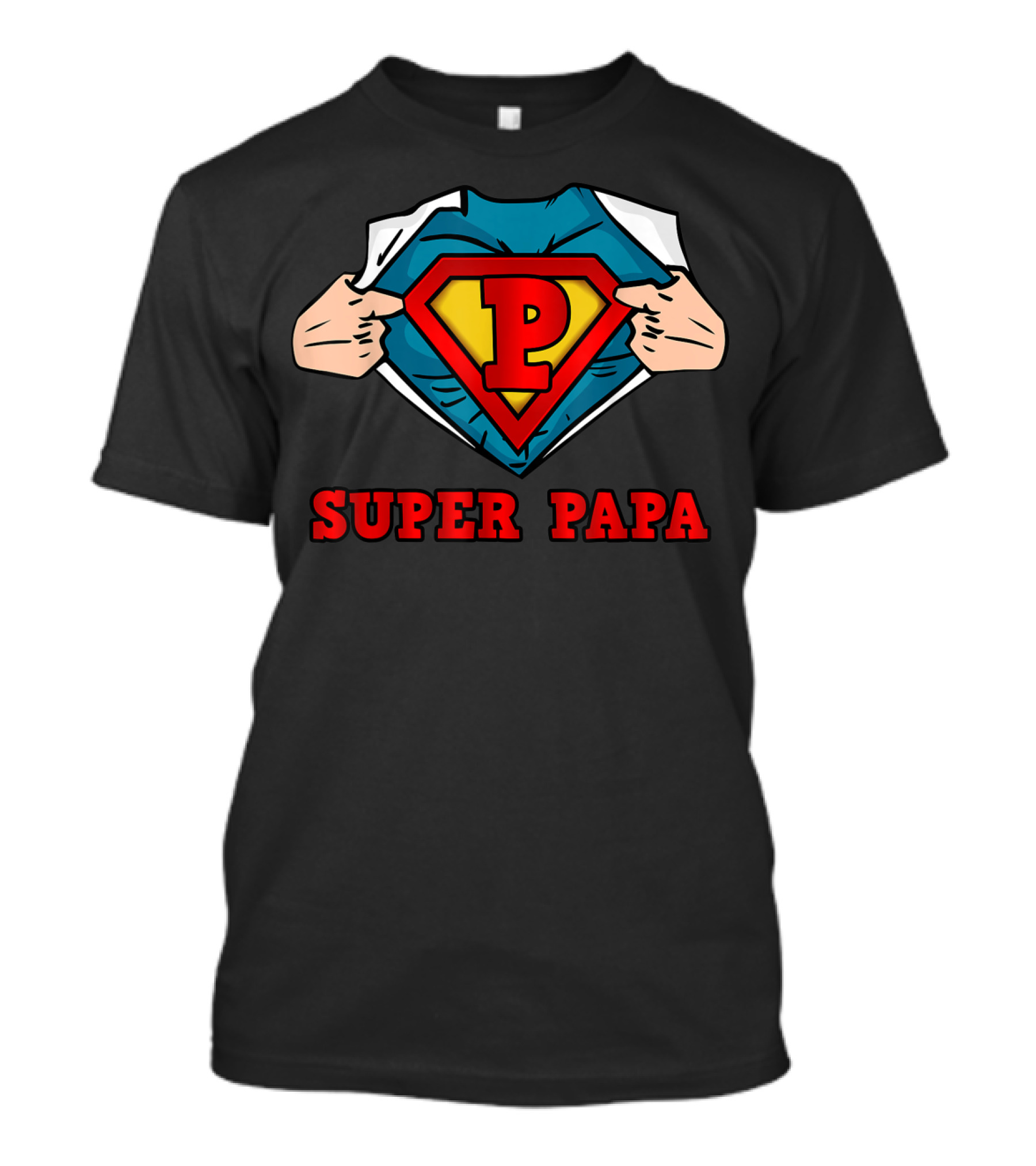 Super PAPA Superhero Mens Great T-Shirt