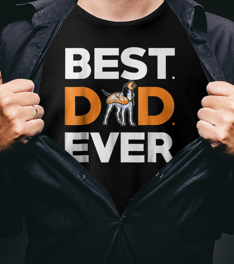 Tennessee Volunteers Smokey Best Dad Ever T-Shirt