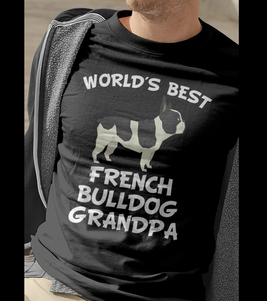 World's Best French Bulldog Grandpa T-Shirt
