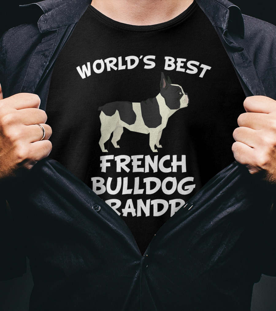 World's Best French Bulldog Grandpa T-Shirt