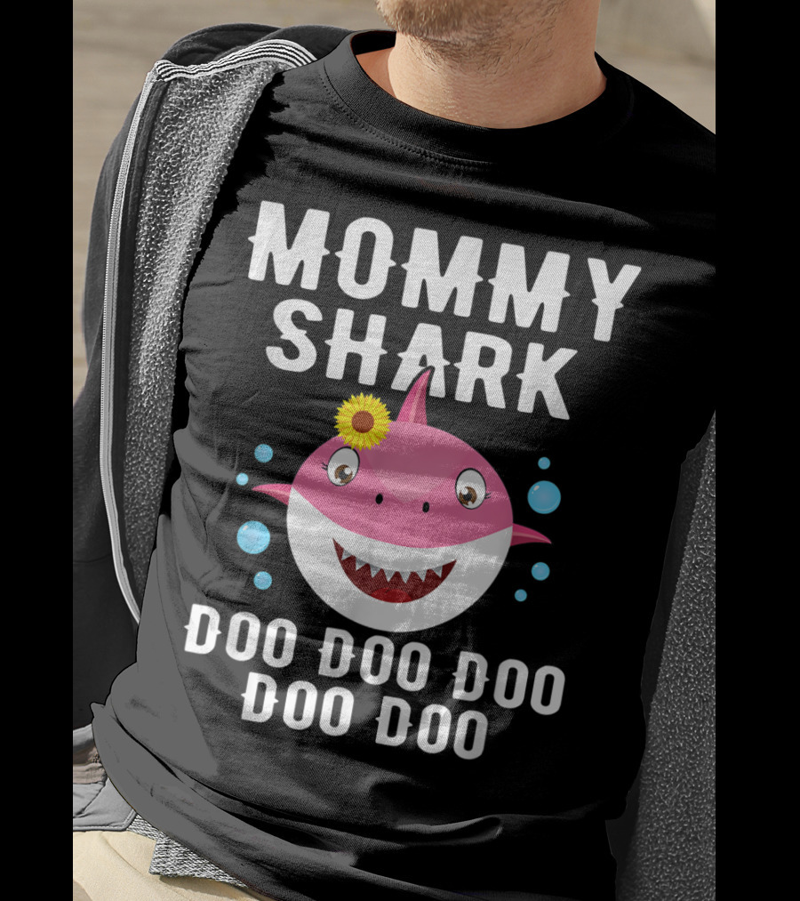 Mommy Shark Doo Doo Doo Doo Funny Kids Video Baby T-Shirt