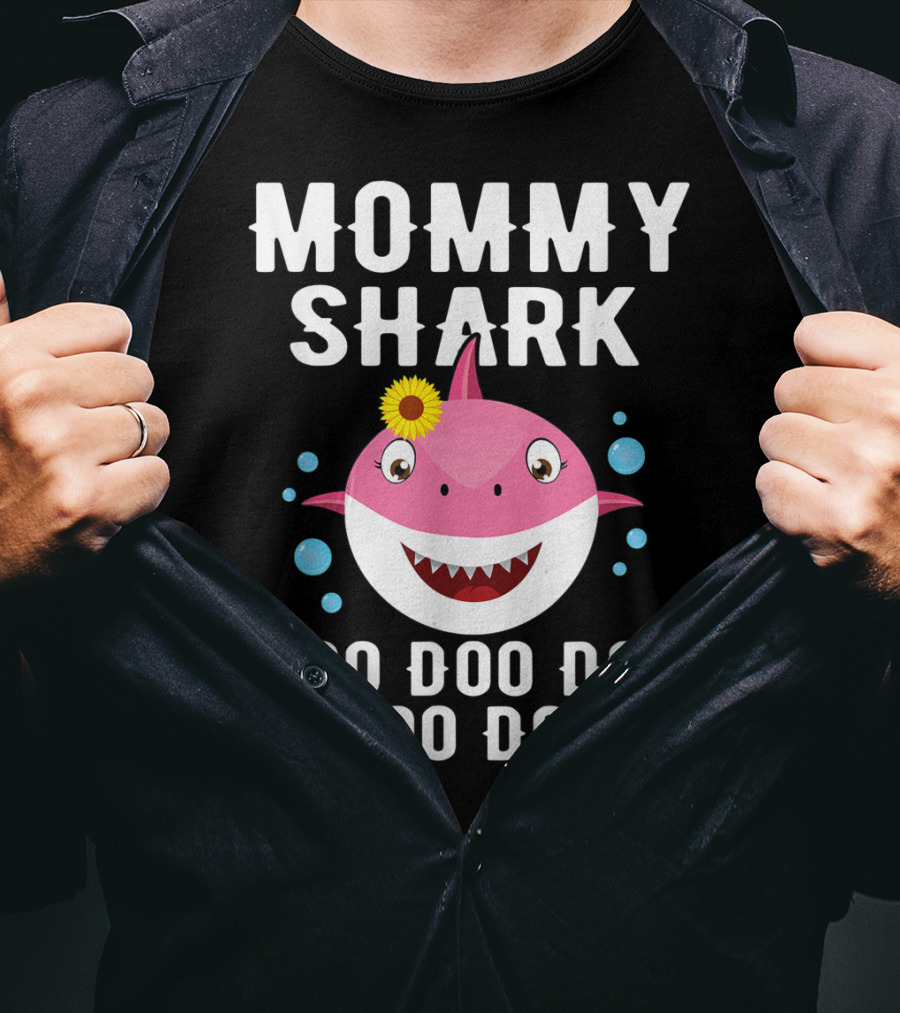 Mommy Shark Doo Doo Doo Doo Funny Kids Video Baby T-Shirt