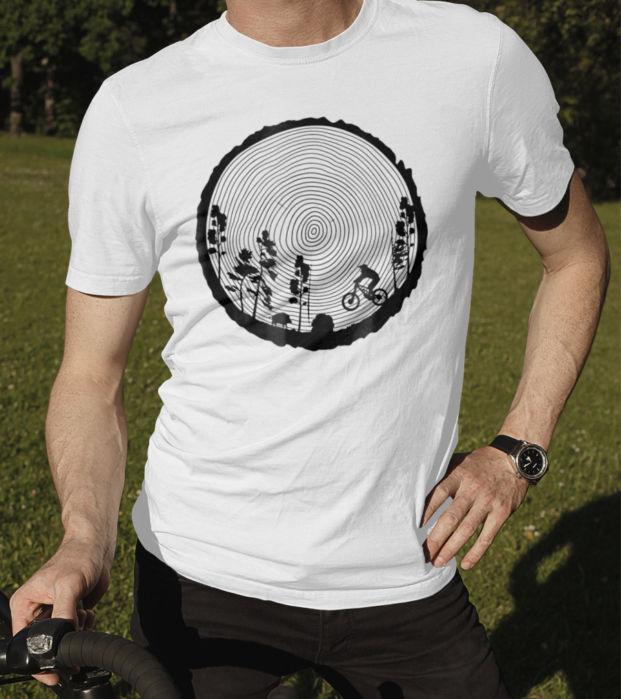 Mountain Bike MTB Downhill Wood Trail Singletrack Adventure T-Shirt