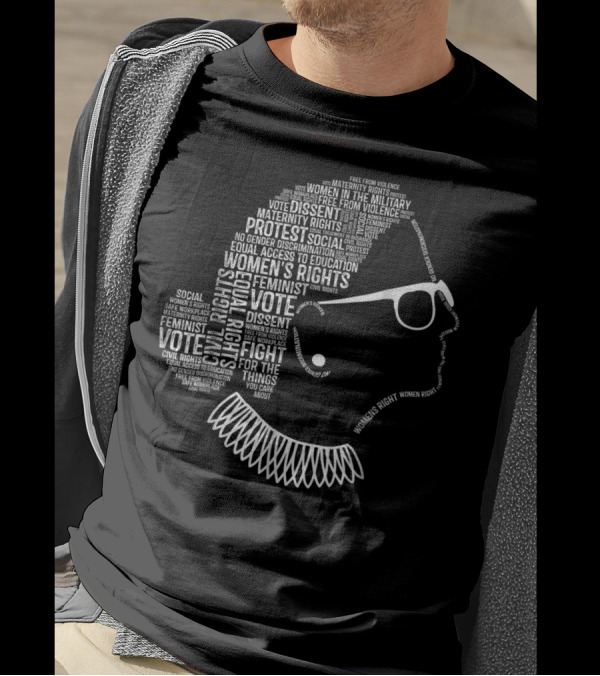 Ruth Bader Ginsburg Women's Rights Feminist Civil Rights Vote Dissent Protest Maternity Rights T-Shirt