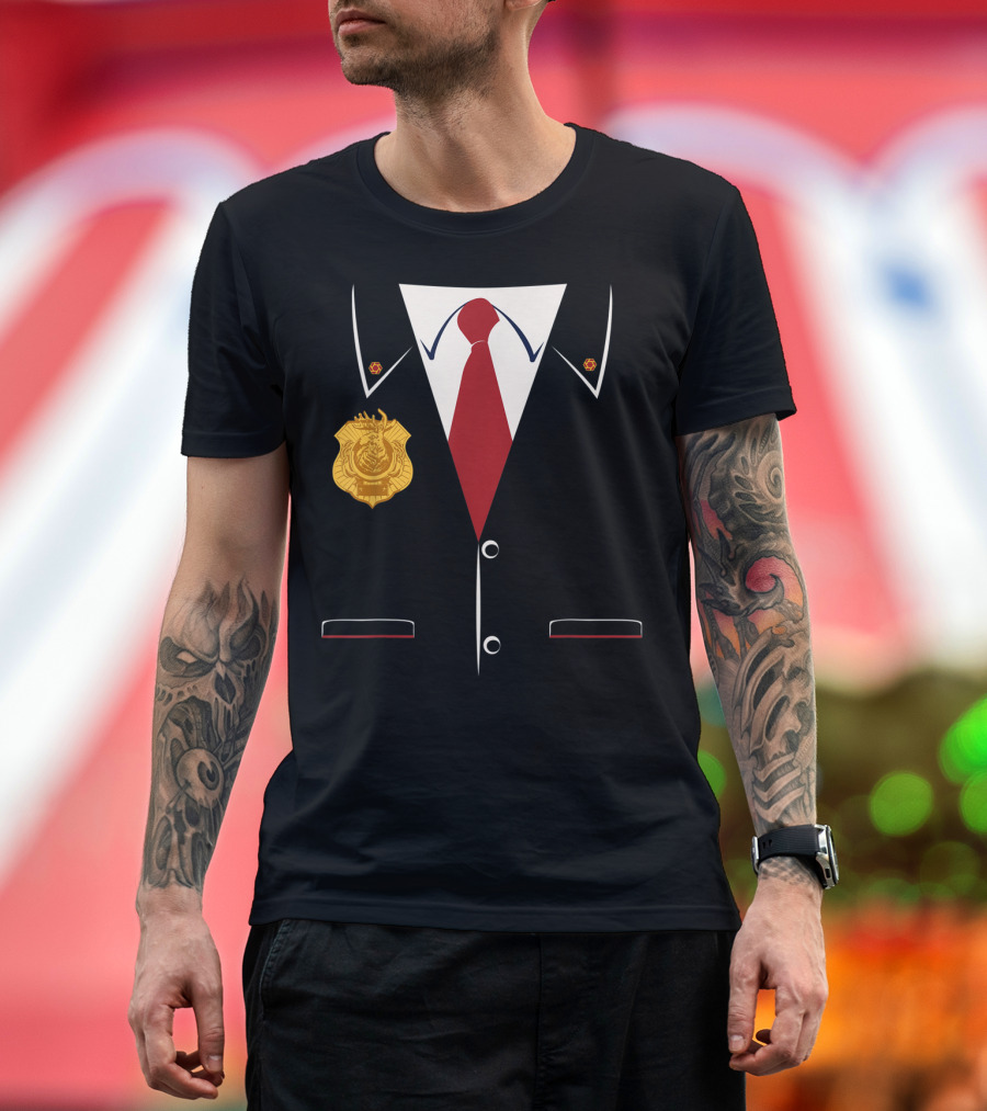 Odd Squad Agent Suit Badge and Tie T-Shirt