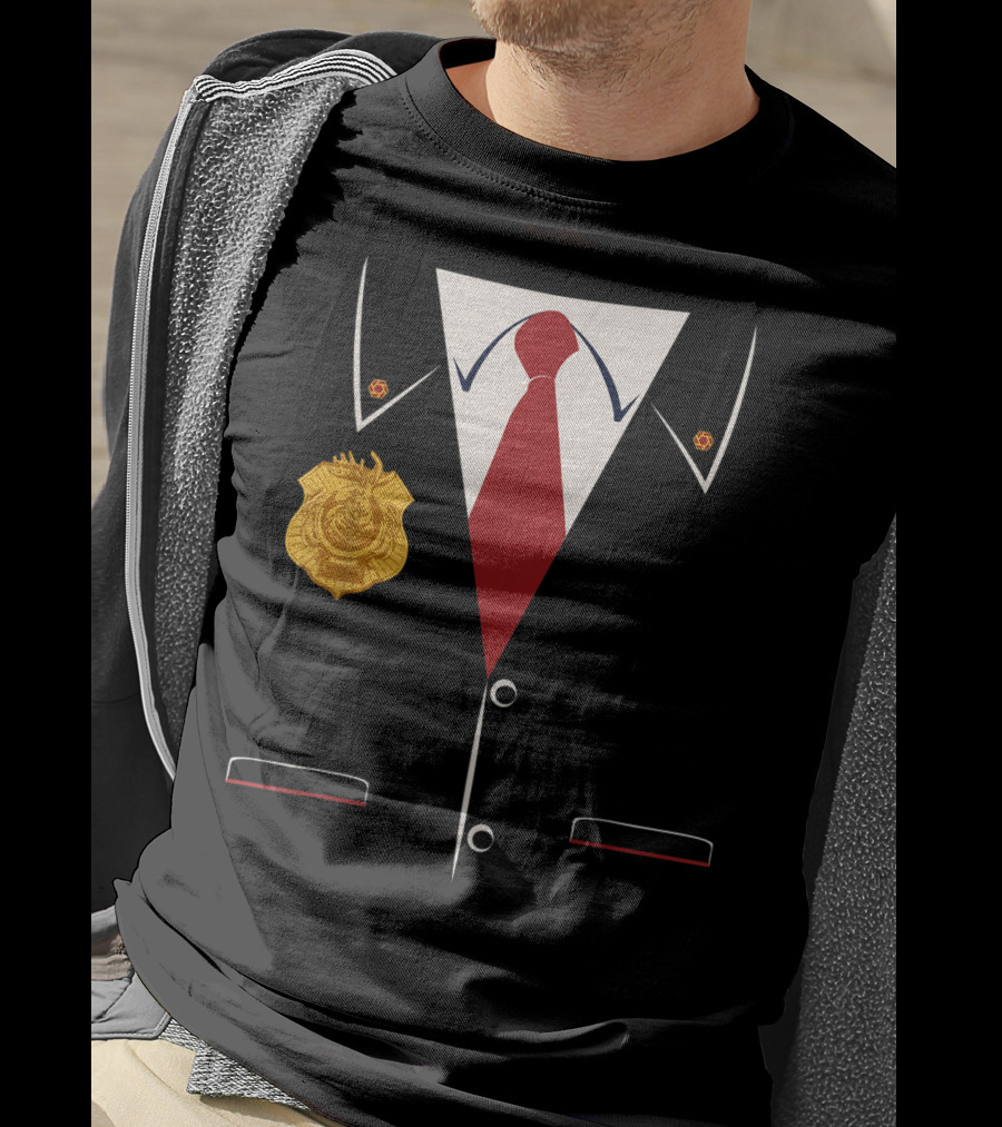 Odd Squad Agent Suit Badge And Tie T-Shirt