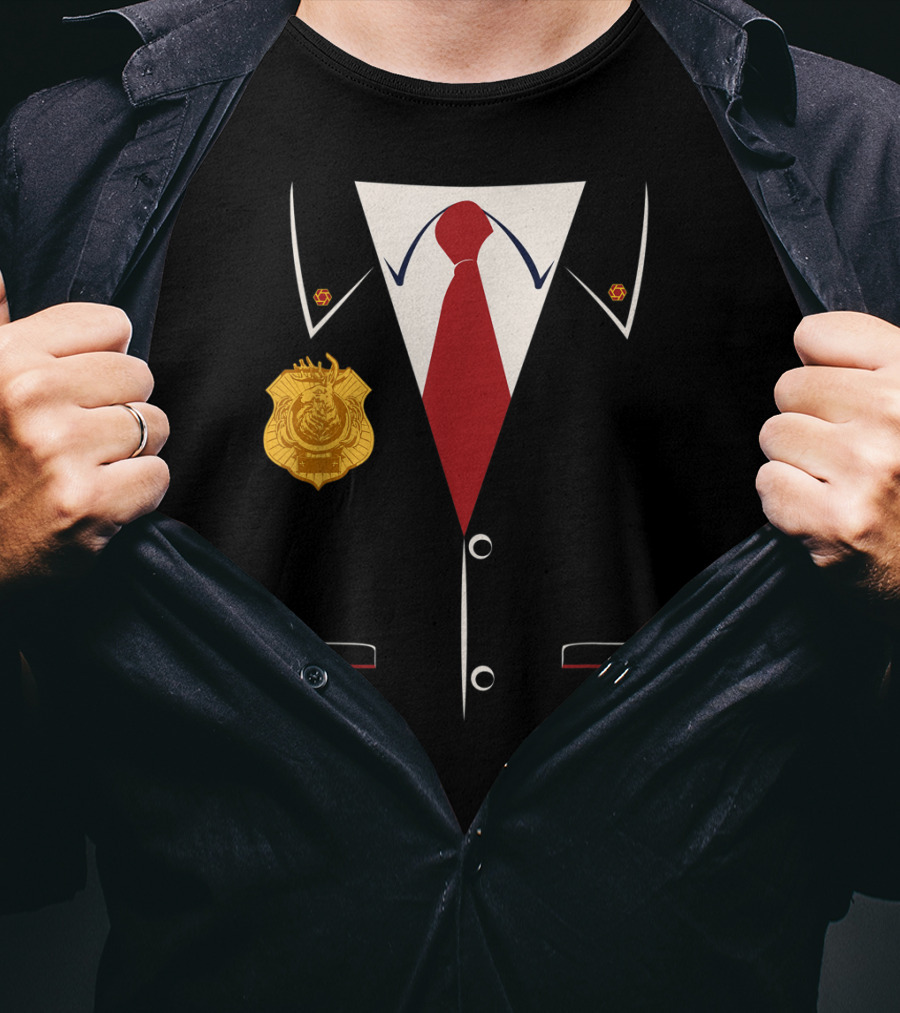 Odd Squad Agent Suit Badge And Tie T-Shirt