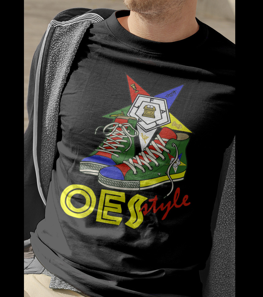 OES Style Order Of The Eastern Star Sistar Sneakers T-Shirt