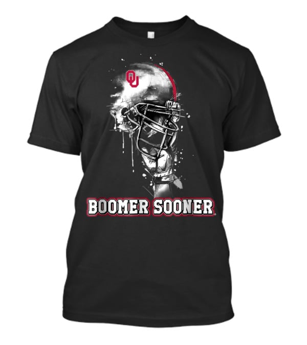 Boomer Sooner Oklahoma Sooners Helmet OU T-Shirt