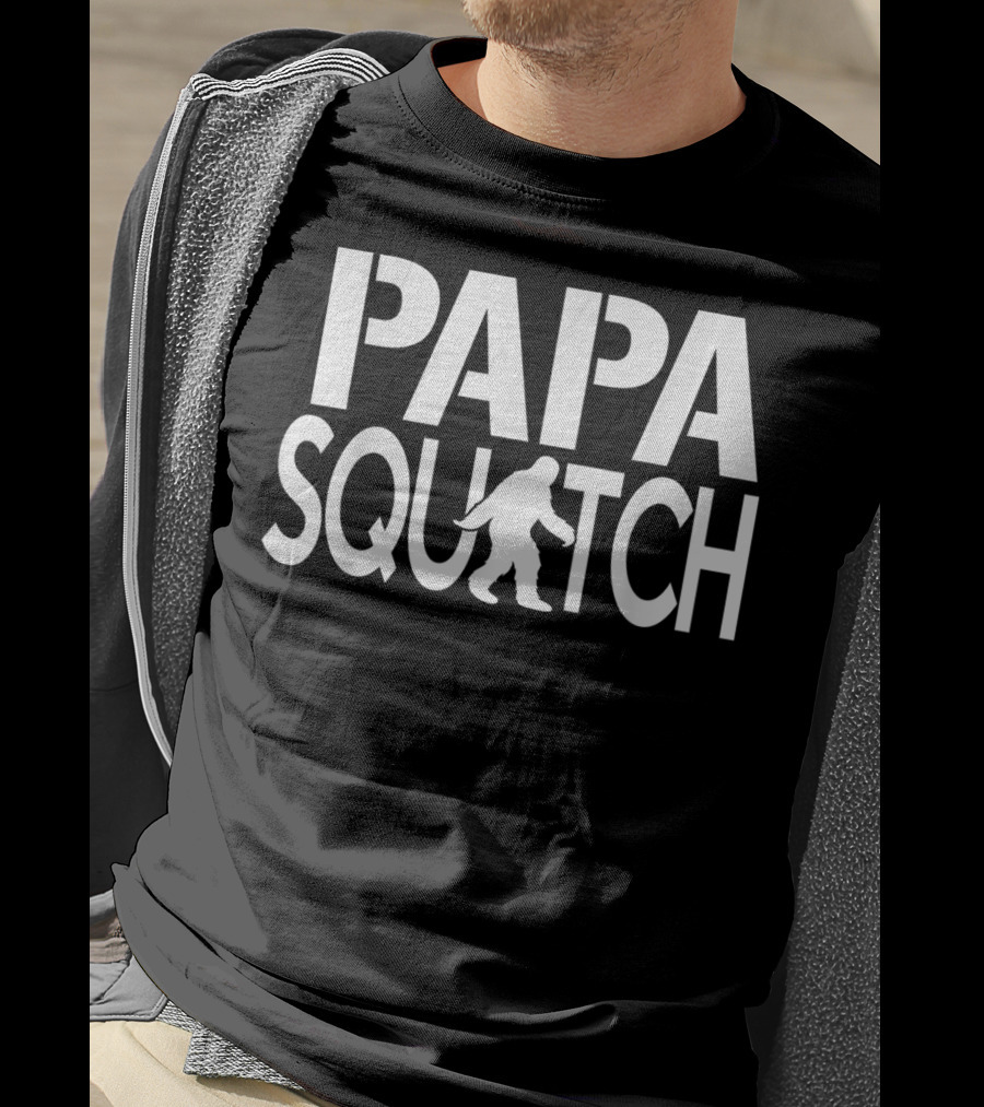Papa Squatch Dad Sasquatch Bigfo Bigfoot Father's Day T-Shirt