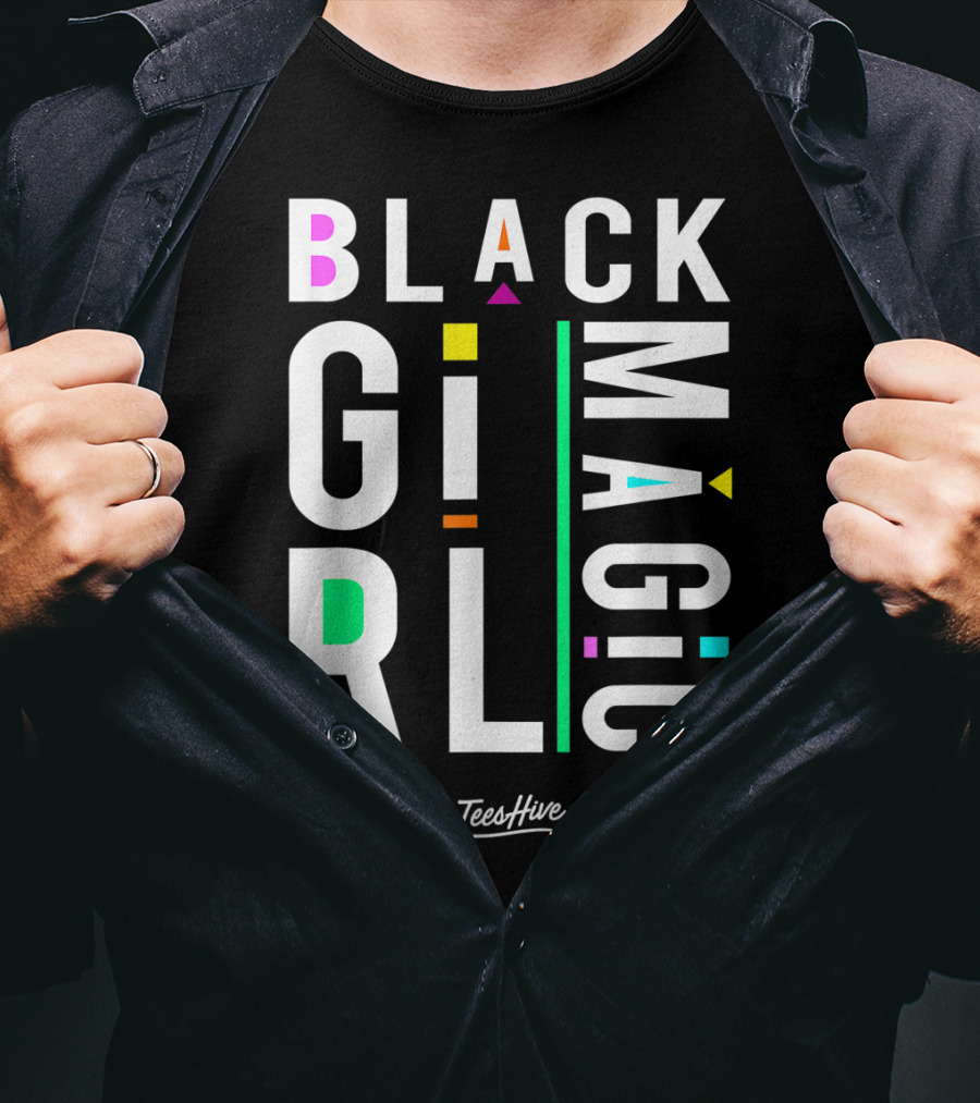 Proud Black Girl Magic By TeesHive T-Shirt