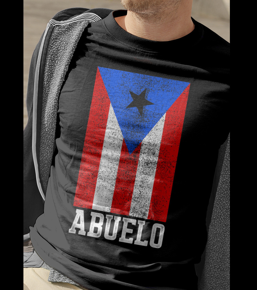 Puerto Rico Flag Abuelo T-Shirt