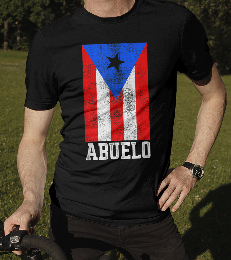 Puerto Rico Flag Abuelo T-Shirt