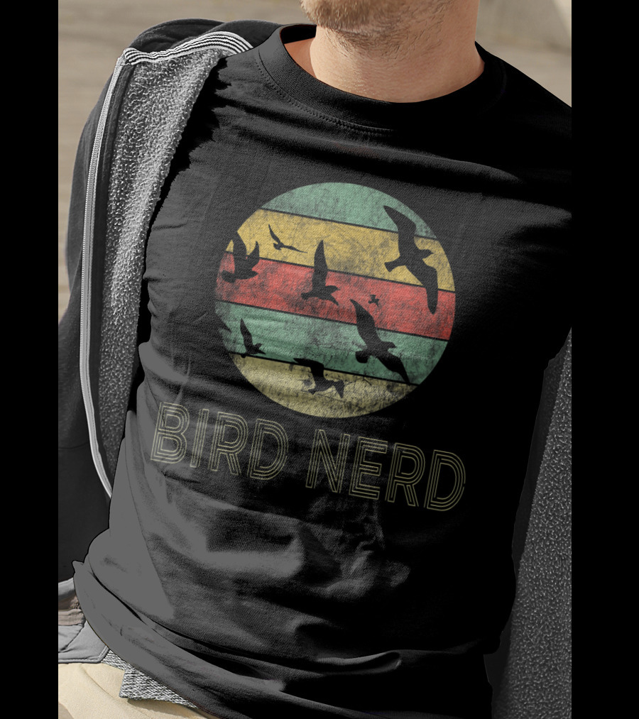 Retro Vintage Bird Nerd Birding Funny Bird Wat T-Shirt
