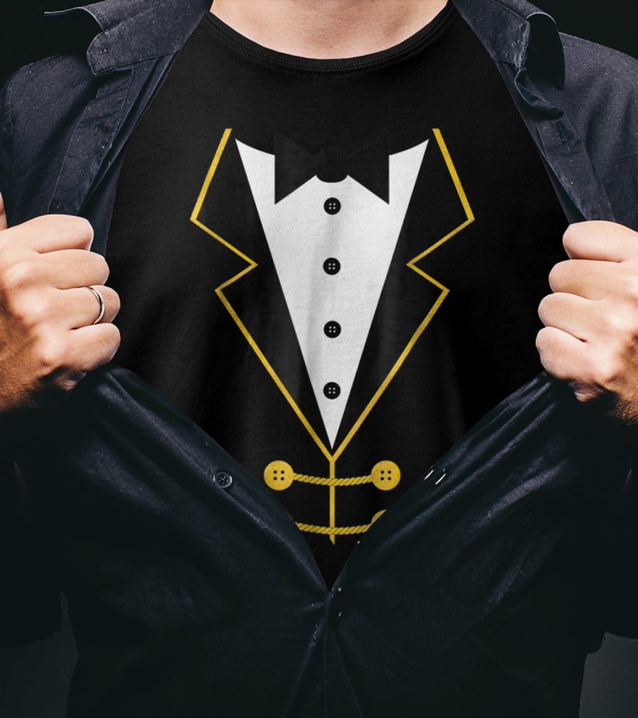 Ringmaster Circus Tuxedo Costume Black Tie Event T-Shirt