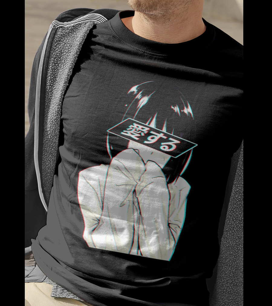 Sad Anime Girl Ai Suru Trashy Waifu Clothing Anime T-Shirt