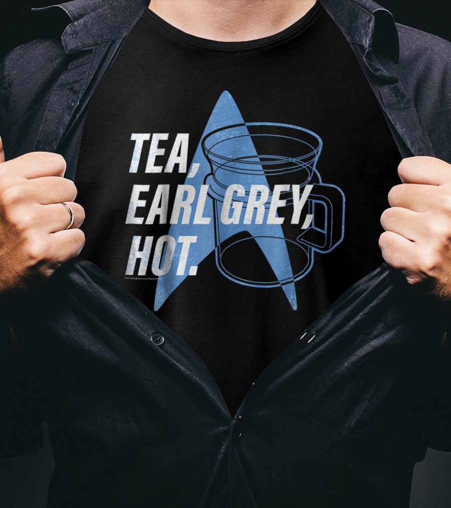 Star Trek Next Generation Tea Earl Grey Hot Vintage Logo Mug T-Shirt