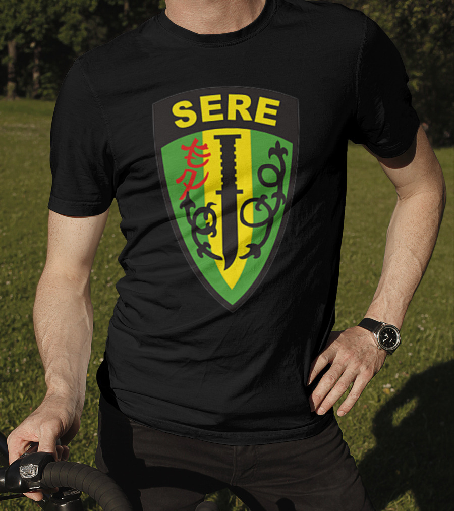 SERE Survival Evasion Resistance And Escape Military Patch With Dagger Emblem T-Shirt