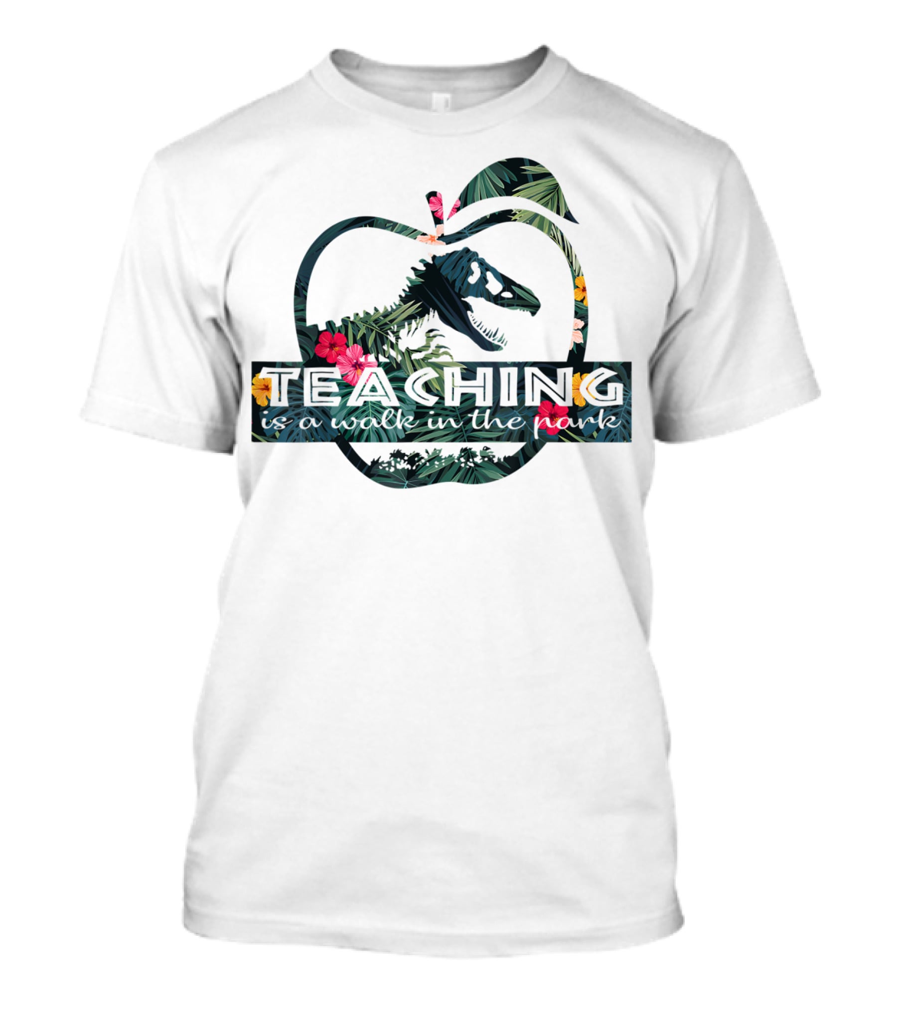 Teaching Is A Walk In The Park Teacher Jurassic T-Shirt