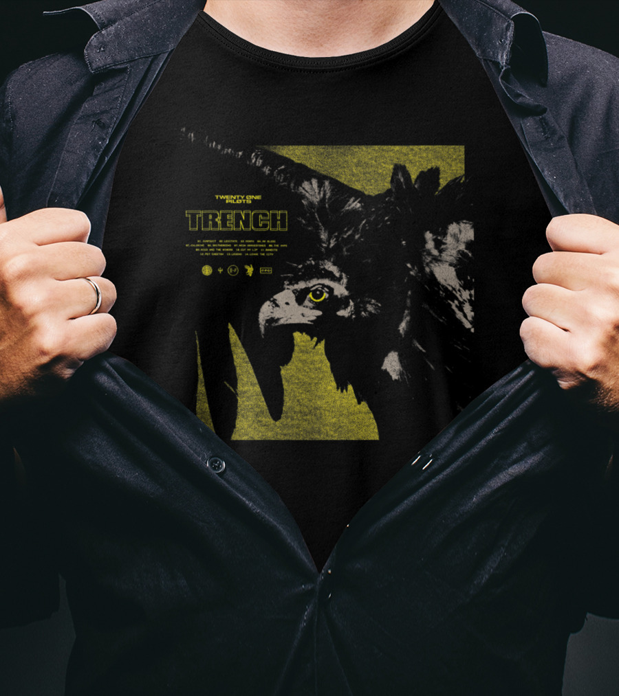 Twenty One Pilots Trench Bird Artwork With Yellow Eye T-Shirt