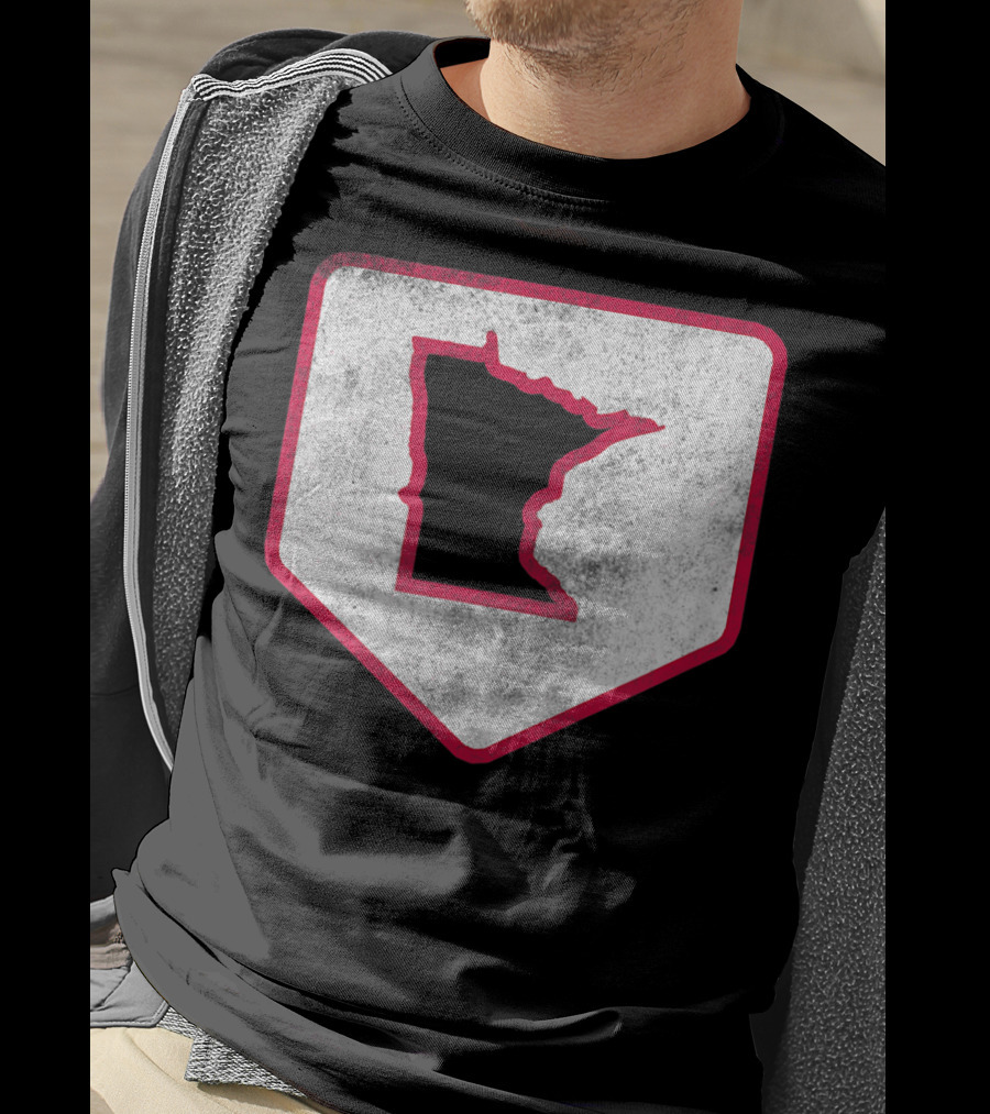 Vintage Minnesota Baseball Home Plate MPLS STP T-Shirt
