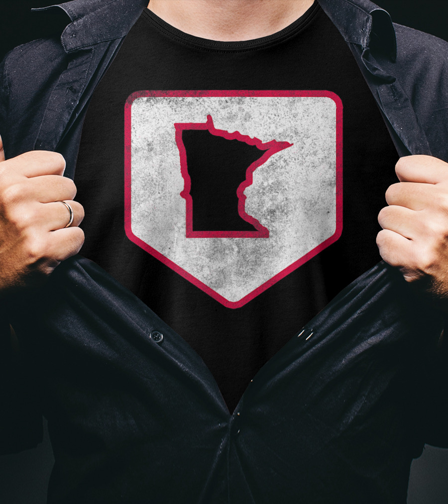 Vintage Minnesota Baseball Home Plate MPLS STP T-Shirt