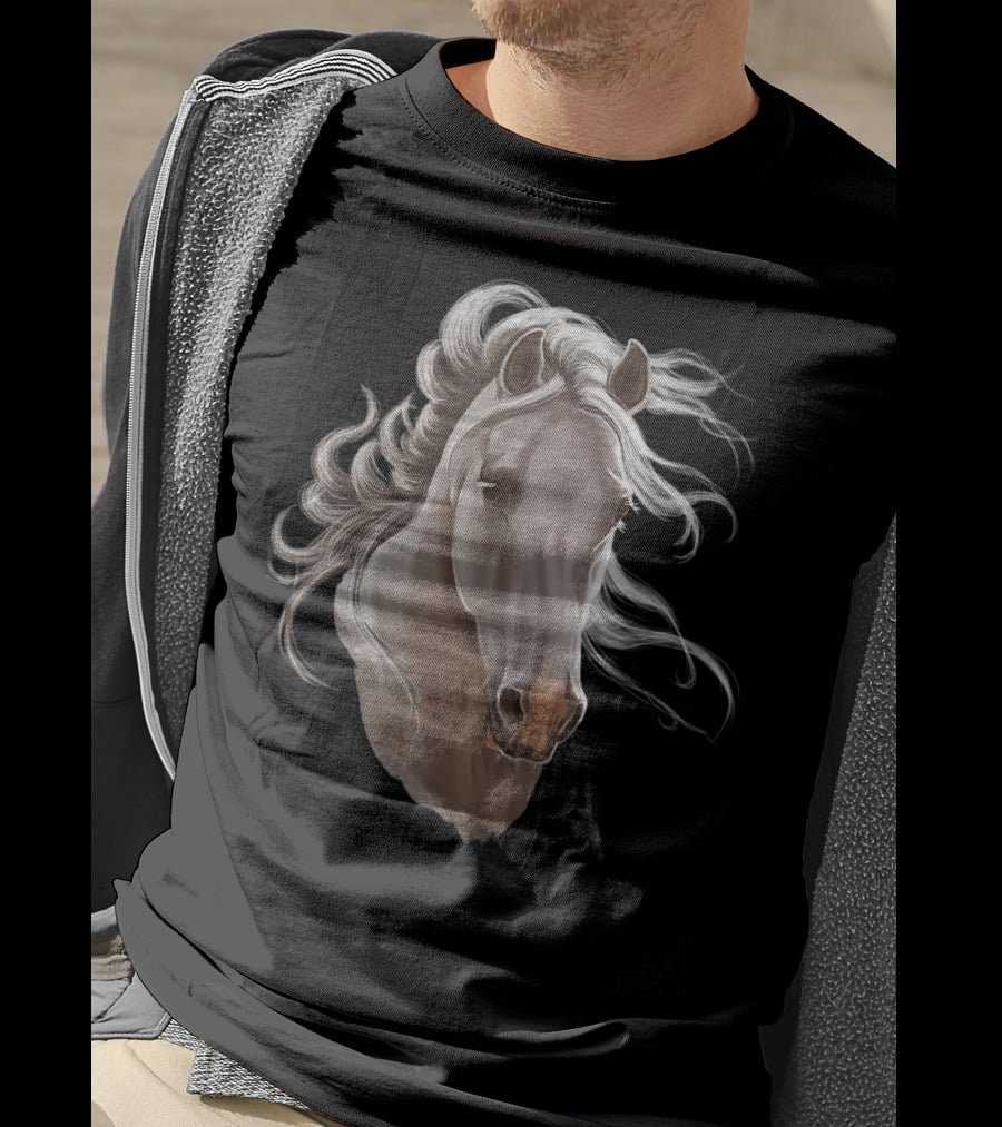 Adorable Horses Artwork With Majestic Horse T-Shirt