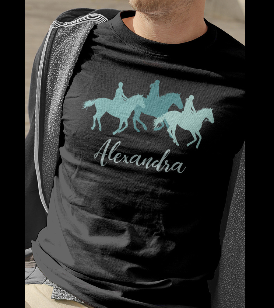 Alexandra Personalized Horse Rider T-Shirt