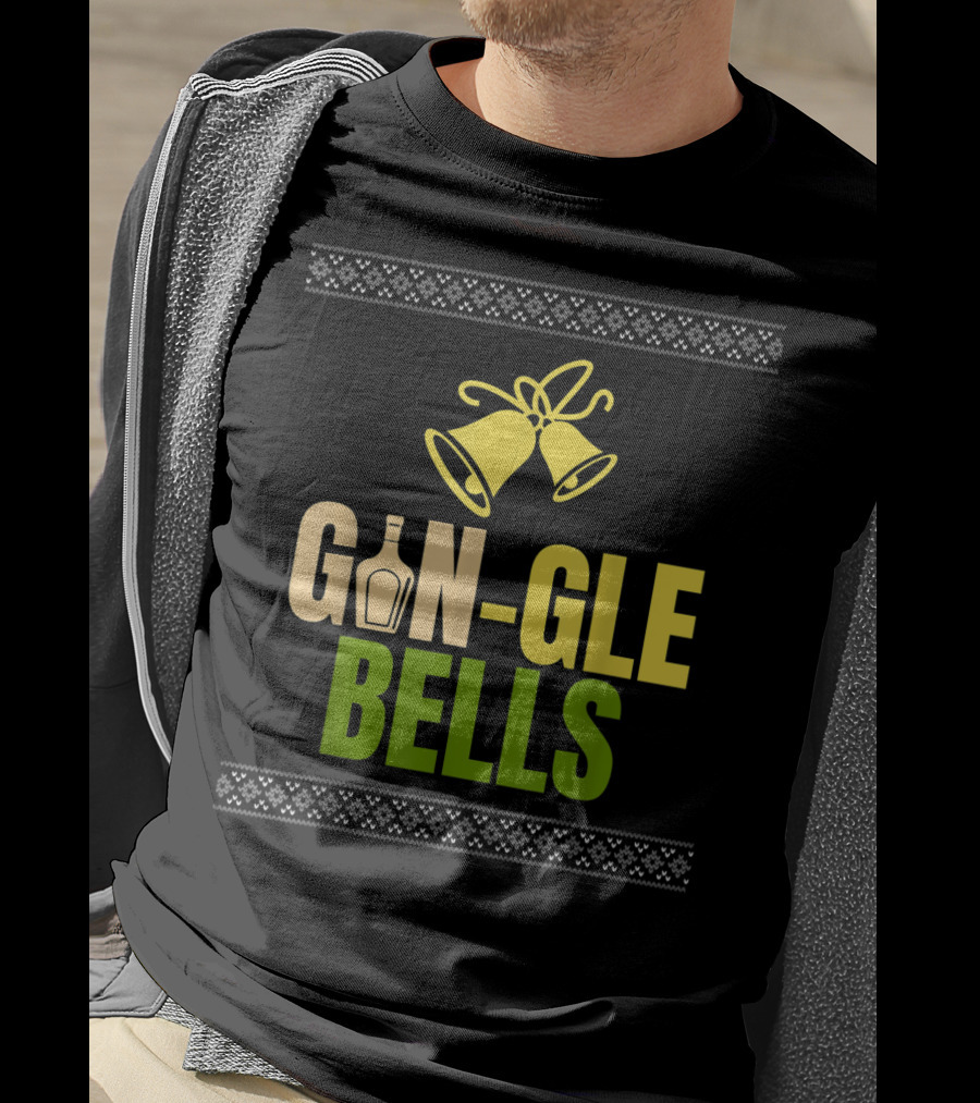 Gin-Gle Bells Christmas Holiday Drinking T-Shirt