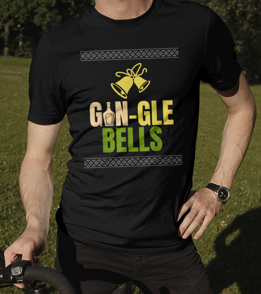 Gin-Gle Bells Christmas Holiday Drinking T-Shirt
